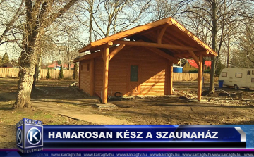 HAMAROSAN KÉSZ A SZAUNAHÁZ