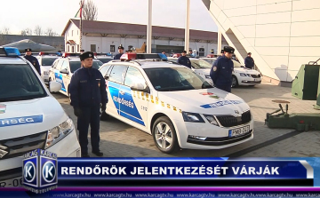 RENDŐRÖK JELENTKEZÉSÉT VÁRJÁK