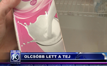 OLCSÓBB LETT A TEJ
