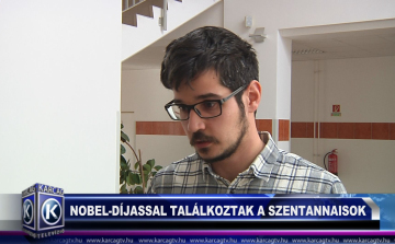 NOBEL-DÍJASSAL TALÁLKOZTAK A SZENTANNAIS DIÁKOK