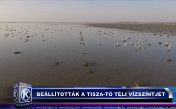 BEÁLLÍTOTTÁK A TISZA TÓ TÉLI VÍZSZÍNTJÉT