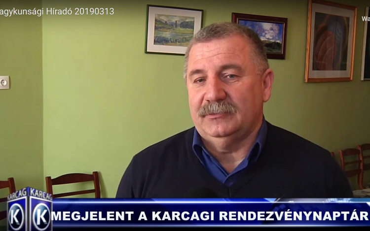 MEGJELENT A KARCAGI RENDEZVÉNYNAPTÁR