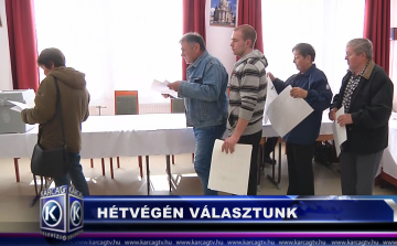 Hétvégén választunk