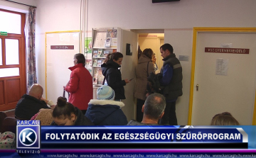 FOLYTATÓDIK AZ EGÉSZSÉGÜGYI SZŰRŐPROGRAM