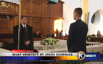 DÍJAT VEHETETT ÁT JÓZSA SZABOLCS