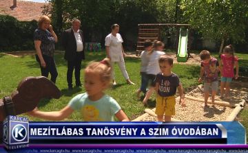 Mezítlábas tanösvény a SZIM óvodában