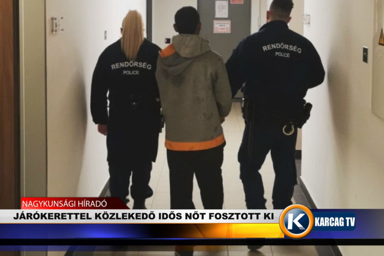 JÁRÓKERETTEL KÖZLEKEDŐ IDŐS NŐT FOSZTOTT KI