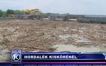 Hordalék Kiskörénél