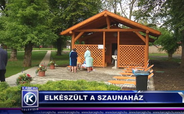 Elkészült a szaunaház