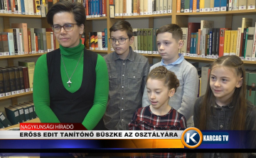 ERŐSS EDIT TANÍTÓNŐ BÜSZKE AZ OSZTÁLYÁRA