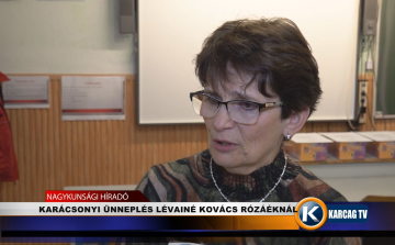 KARÁCSONYI ÜNNEPLÉS LÉVAINÉ KOVÁCS RÓZÁÉKNÁL