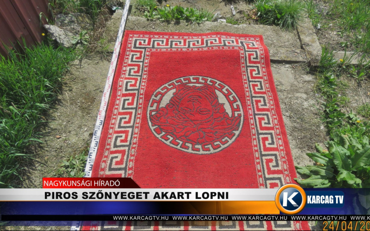 PIROS SZŐNYEGET AKART LOPNI