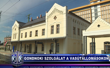 Gondnoki szolgálat a vasútállomásokon