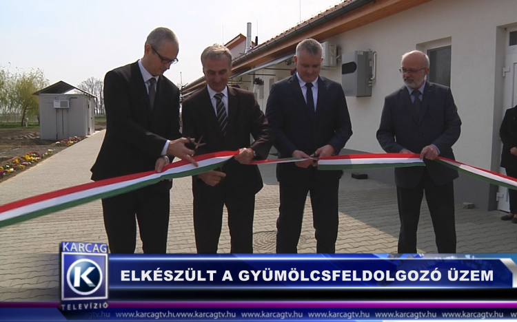 Elkészült a gyümölcsfeldolgozó üzem