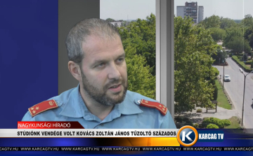 STÚDIÓNK VENDÉGE VOLT KOVÁCS ZOLTÁN JÁNOS TŰZOLTÓ SZÁZADOS