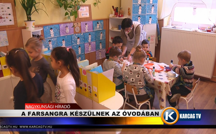 A farsangra készülnek az óvodában