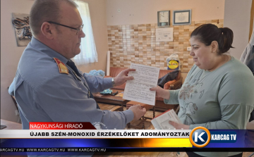 ÚJABB SZÉN-MONOXID ÉRZÉKELŐKET ADOMÁNYOZTAK