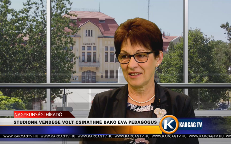 STÚDIÓNK VENDÉGE VOLT CSINÁTHNÉ BAKÓ ÉVA PEDAGÓGUS