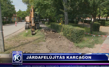 Járdafelújítás Karcagon
