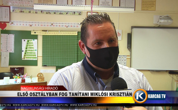 Első osztályban fog tanítani  Miklósi Krisztián