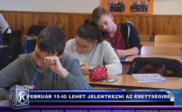 FEBRUÁR 15-IG LEHET JELENTKEZNI AZ ÉRETTSÉGI VIZSGÁKRA