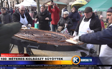 100 MÉTERES KOLBÁSZT SÜTÖTTEK