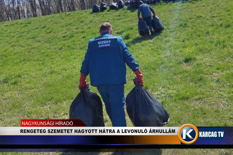 RENGETEG SZEMETET HAGYOTT HÁTRA A LEVONULÓ ÁRHULLÁM