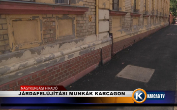 Járdafelújítások Karcagon