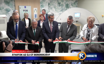 ÁTADTÁK AZ ÚJ CT BERENDEZÉST