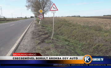 CSECSEMŐVEL BORULT ÁROKBA EGY AUTÓ