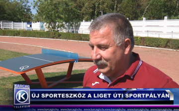ÚJ SPORTESZKÖZ A LIGET ÚTI SPORTPÁLYÁN