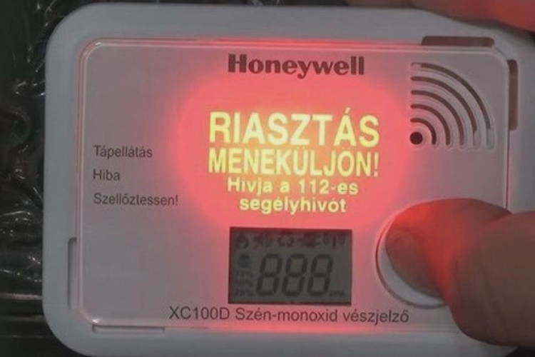 ÉLETEKET MENTETT A SZÉN-MONOXID ÉRZÉKELŐ ALATTYÁNBAN