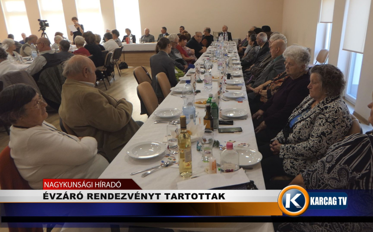 ÉVZÁRÓ RENDEZVÉNYT TARTOTTAK