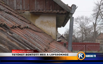 TETŐKET BONTOTT MEG A LOPÁSOKHOZ