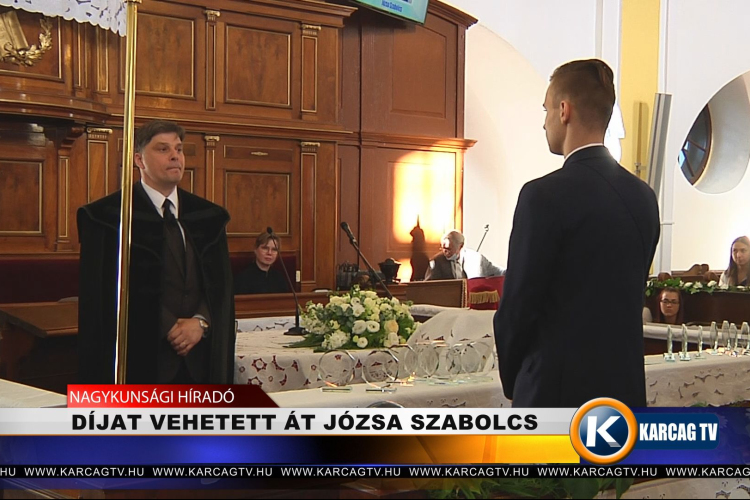 DÍJAT VEHETETT ÁT JÓZSA SZABOLCS