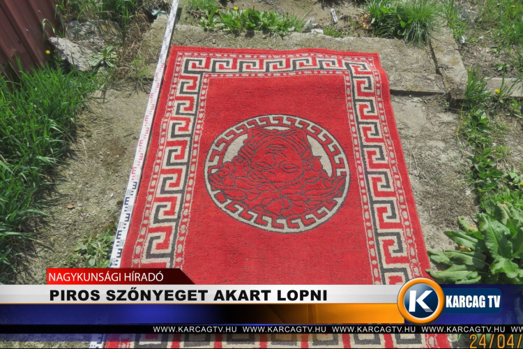 PIROS SZŐNYEGET AKART LOPNI