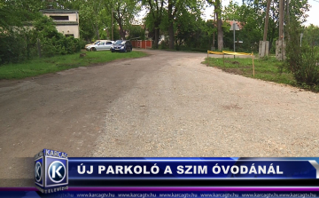 Új parkoló a SZIM óvodánál