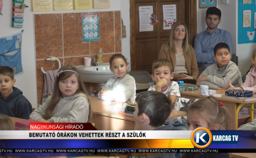 BEMUTATÓ ÓRÁKON VEHETTEK RÉSZT A SZÜLŐK