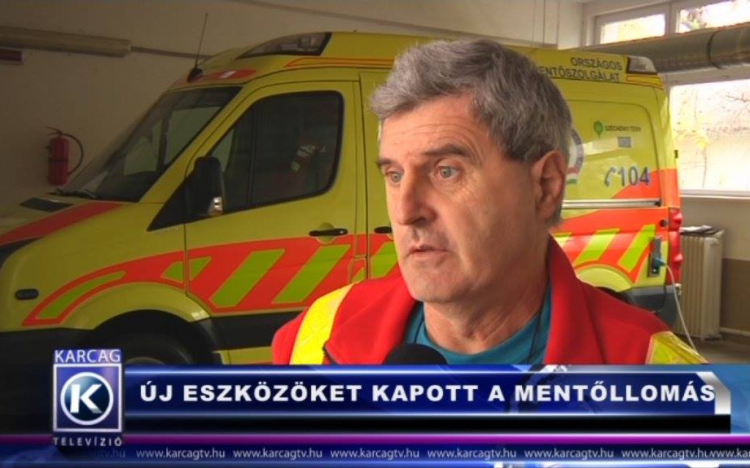 ÚJ ESZKÖZÖKET KAPOTT A KARCAGI MENTŐLLOMÁS