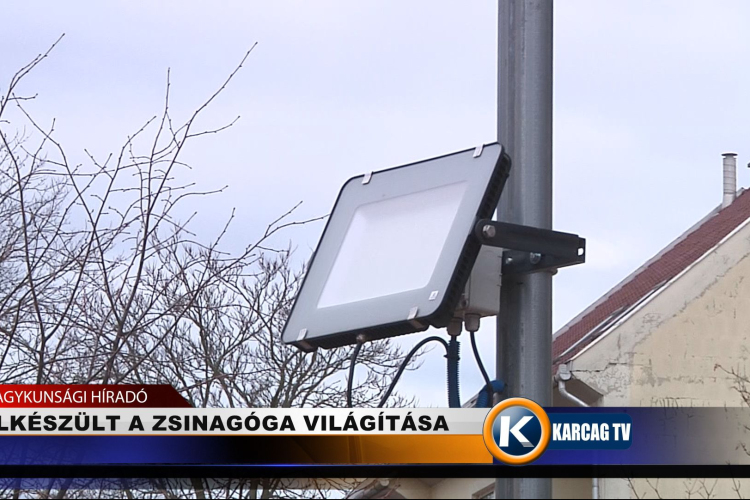 ELKÉSZÜLT A ZSINAGÓGA VILÁGÍTÁSA