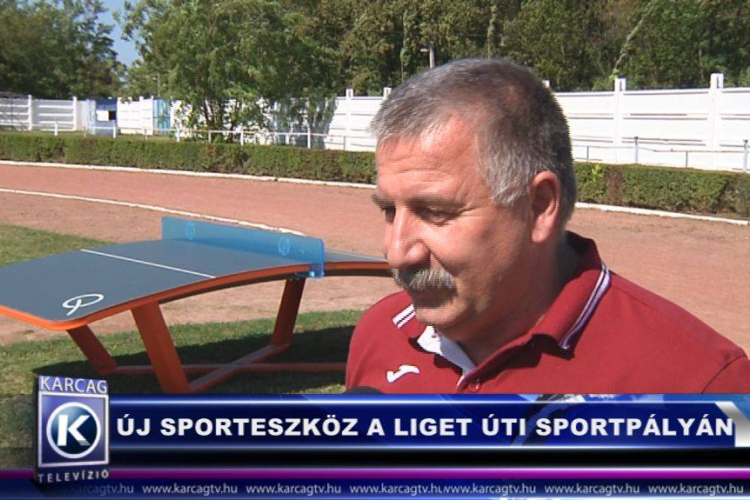 ÚJ SPORTESZKÖZ A LIGET ÚTI SPORTPÁLYÁN