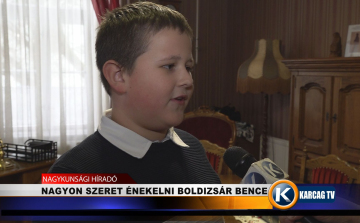 NAGYON SZERET ÉNEKELNI BOLDIZSÁR BENCE