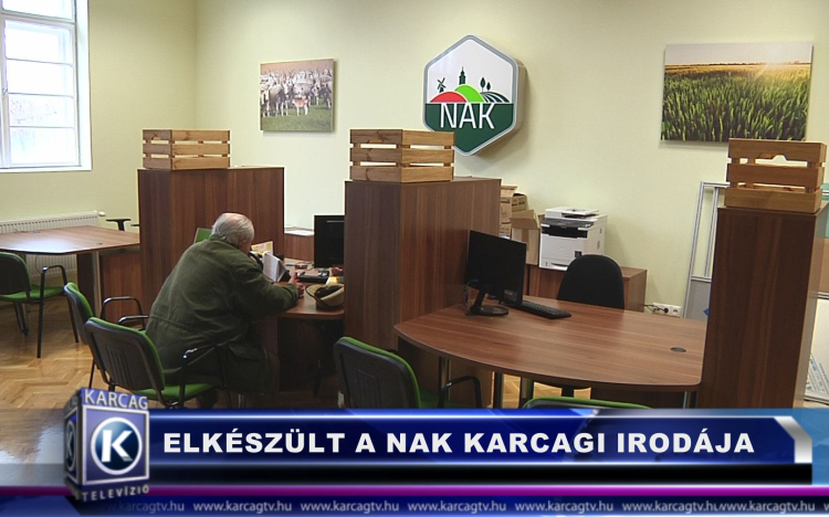 ELKÉSZÜLT A NAK KARCAGI IRODÁJA