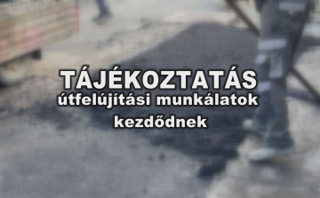 Útfelújítási munkálatok kezdődnek