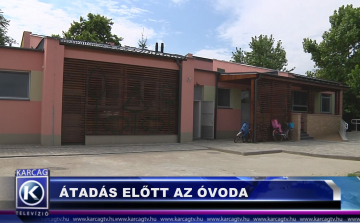 Átadás előtt az óvoda
