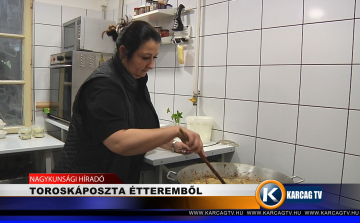 TOROSKÁPOSZTA ÉTTEREMBŐL
