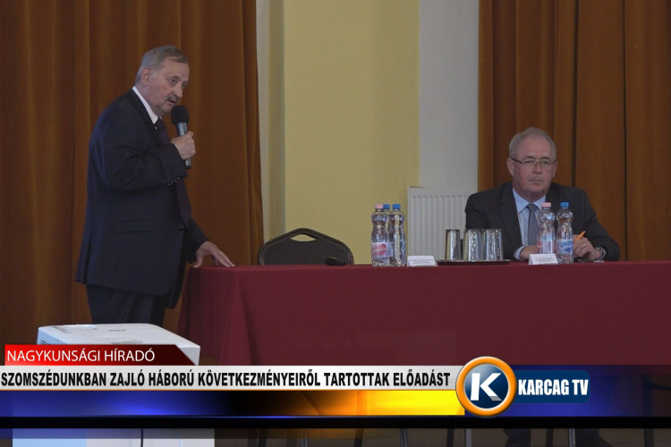 A SZOMSZÉDUNKBAN ZAJLÓ HÁBORÚ KÖVETKEZMÉNYEIRŐL TARTOTTAK ELŐADÁST