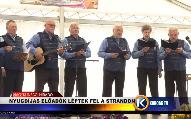 NYUGDÍJAS ELŐADÓK LÉPTEK FEL A STRANDON