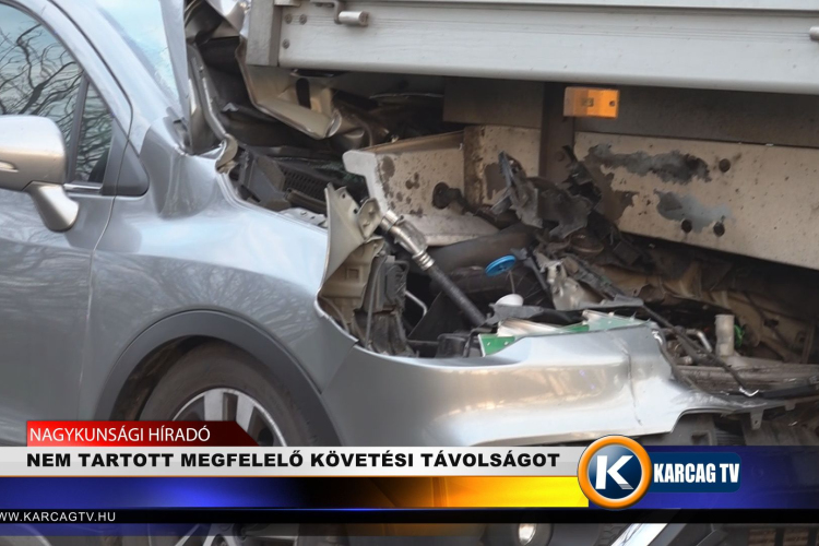 NEM TARTOTT MEGFELELŐ KÖVETÉSI TÁVOLSÁGOT