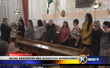 DÍJJAL KÖSZÖNTÉK MEG ÁLDOZATOS MUNKÁJUKAT